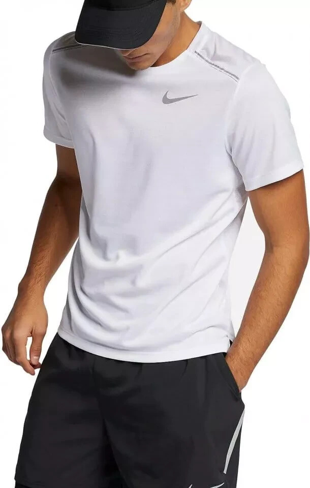 NIKE DRI-FIT White Miler Running Performance S/S T-Shirt Men’s SZ: 2XL 2X NWT