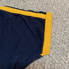 VTG 80s Champion Tag Frankenmuth Volkslauffe Navy Yellow Raglan T-Shirt Adult L