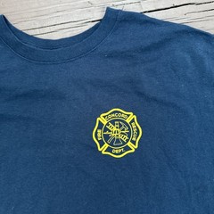 Concord Fire & Rescue T-Shirt Men’s Size XL Blue Fireman Firefighter