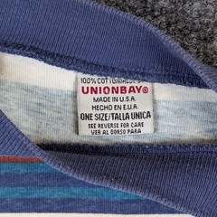 Unionbay Vintage Striped T-Shirt Mens One Size Blue Red White Cotton Made in USA