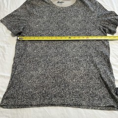 Men’s Brooklyn Cloth Tee Shirt Gray Black Blend Classic Size Large