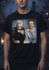 Buffy the Vampire Slayer T-Shirt ✩ SPIKE + GILES Tea Party ♡ Vintage Retro TV!