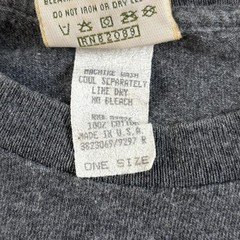 Vintage Mossimo Body Shirt Mens Large Limited Edition Gray Graphic Made USA Tee