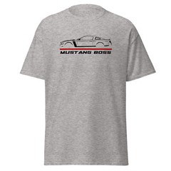 Premium T-Shirt For Ford Mustang Boss 302 2013 Car Fans Birthday Gift Tee Shirt