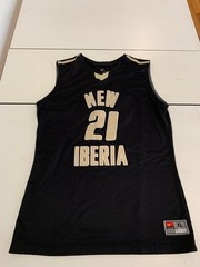 Nike New Iberia High Basketball Jersey XL Black Yellow Jackets Louisiana Sports