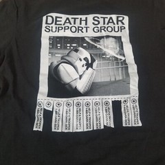 Star Wars Mens Shirt Black Size L Large Darth Vader Death Star Support Group