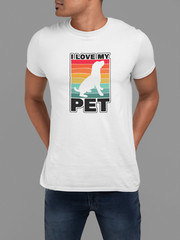 100% cotton I Love My Pets T-shirt, choose your color and size FC025