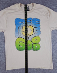 Feels So Good Logo Shirt Adult Large Beige Printed in Austin Texas