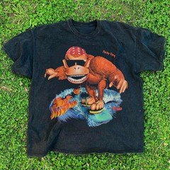 1995 VINTAGE FUNKY KONG SURF PROMO BLACK T-SHIRT