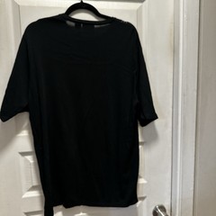 Claiborne Men’s Large Shirt Black Short Sleeve Stylish Trendy