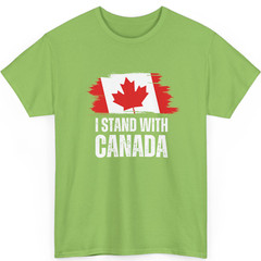 I Stand With Canada America Canadian USA Flag Unisex T-Shirt