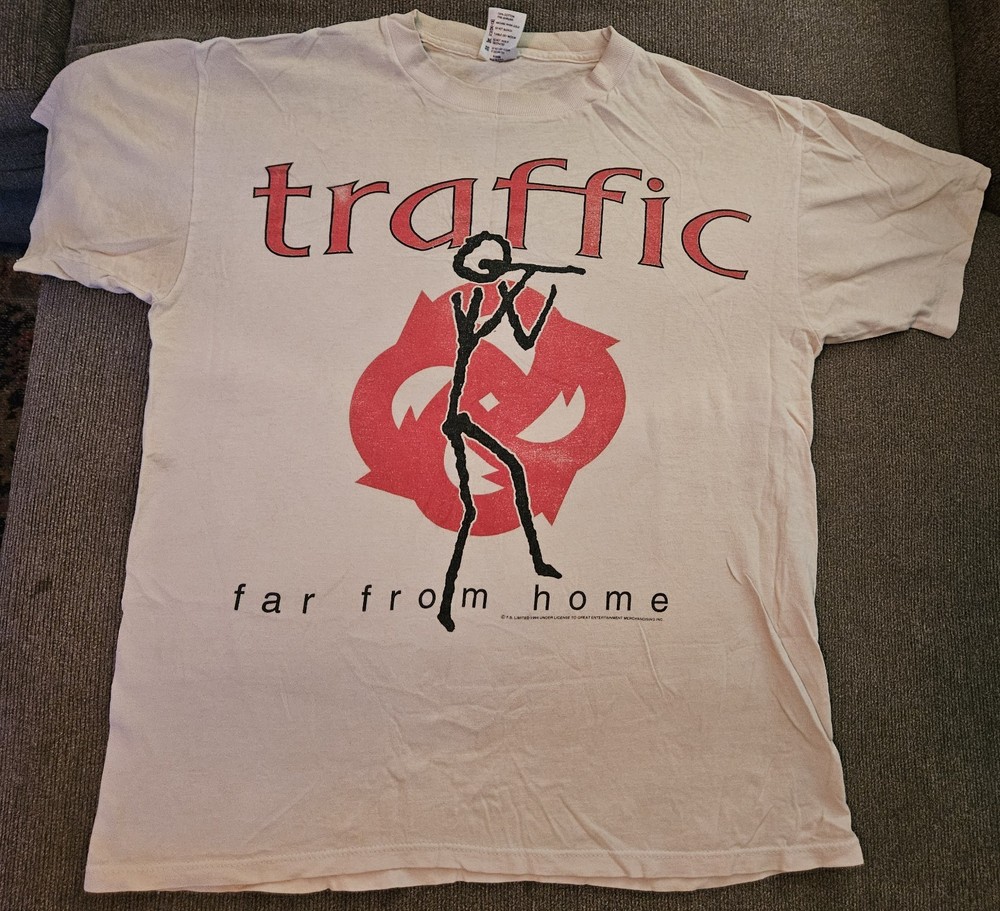 Vintage Traffic Rock Band Far From Home 1994 World Tour Concert Shirt Lrg RARE👕