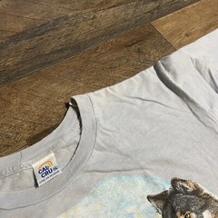 VTG 80s Habitat Softwear Silverton Colorado Wolf Moon Cal Cru T-shirt Adult XL