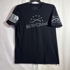 Grunt Style T-Shirt Men’s This We’ll Defend Graphic Tee Black Size XL