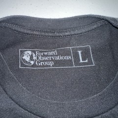 Forward Observations Group T Shirt Size Large Black Wolf 40 oz FOG