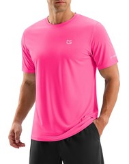 Men’s Workout Breathable T-Shirts Dry Fit UPF 50+ Sun Shirts Quick Dry Coolin…