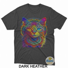 Funny Cat Colorful Mandala Pet Lover T-Shirt