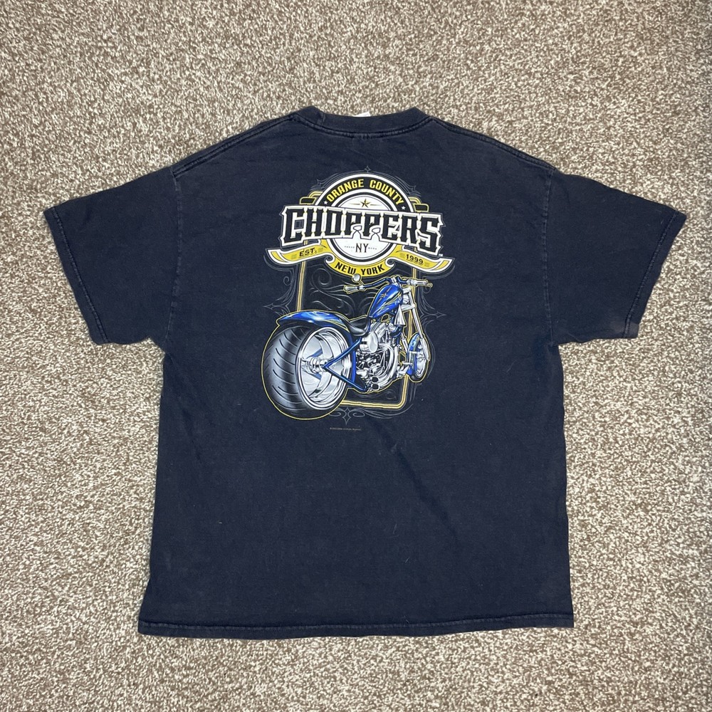 Tennessee River Orange County Choppers T Shirt Black Mens XL OCC Biker VTG