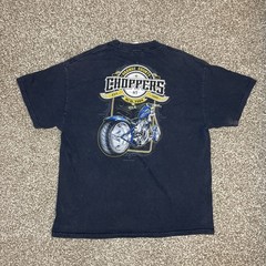 Tennessee River Orange County Choppers T Shirt Black Mens XL OCC Biker VTG