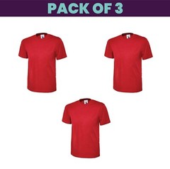 Pack 5 & 3 Uneek Classic T-Shirt Plain Casual Wear stag do hen Unisex UC301