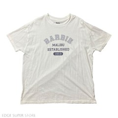 Pacsun Mattel Barbie Malibu White Blue Est. 1959 Logo TShirt Tee Size Small