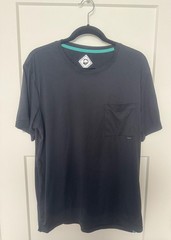 REI Co-op Outdoor Afro Shirt Mens Large Black Pocket Stretch Performance Tee