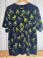 VTG Marvin the Martian All Over Print T Shirt Mens L/XL Warner Brothers Looney