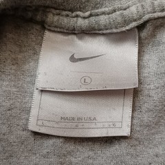 Vintage Nike T Shirt Mens Large Gray Embroidered Center Swoosh Long Sleeve Y2K