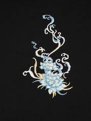 Niepce Men’s Blue Kirin Embroidery Tee Japanese Streetwear T-Shirt