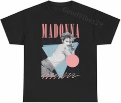 Madonna 80s Retro Aesthetic Music Vintage T-Shirt S-5XL Men Women Unisex
