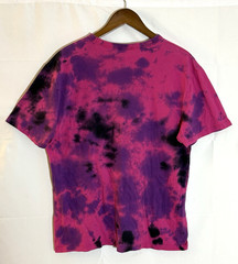 Champion Men’s Medium Pink Purple & Black Tie Dye Short Sleeve T-Shirt Tee