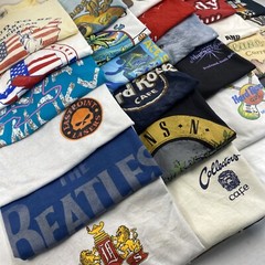 Wholesale Lot of 30 Modern/Vintage Mix Short Sleeve Tee Shirts (Sizes In Desc)
