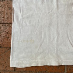 Vintage USA Best 100% Pre-shrunk Cotton White Medium T Shirt St. Maarten N.A.
