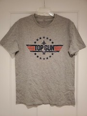 New Top Gun Maverick Jet Fighter Logo Mens Medium Goose 80s Movie Comfy Tee