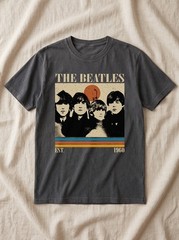 The Beatles Retro Shirt, Rock Band Music Tee, Comfort Colors