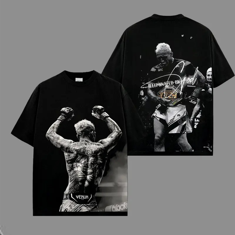 UFC Brazin Charles Oliveira Vintage Heavy Cotton T-Shirt