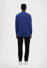 Versace Jeans Couture Electric Blue Gold Mens Foil Medallion Logo sweatshirt