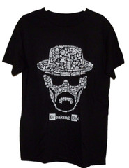Men’s New Breaking Bad T-shirt Heisenberg Black 100% Cotton S 34/36