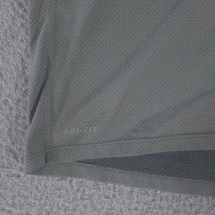 Nike Shirt Mens Large Grey Running Contour Dri-Fit Mesh Long Sleeve Training Top