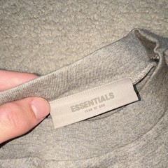 Essentials Fear of God Logo Crew Neck Short Sleeve Gray T-Shirt Men’s S