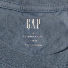 Gap Everyday Soft Crew Men’s Blue Logo Crew Neck Short Sleeve T-Shirt Size M