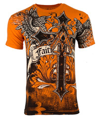 Archaic Affliction Men’s T-Shirt WINGED CREATURE Wings Biker S-3XL