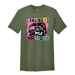 Live Fast Eat Trash Shirt, Trash Panda Funny Tee, Panda Shirt, Meme T-Shirt, Fun