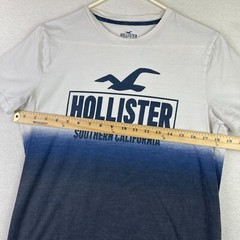 Hollister Ombre T Shirt Men’s Large Crewneck Blue Must Have Collection Logo
