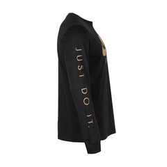 Nike Air Men’s Black & Gold Long Sleeve Reflective T-Shirt