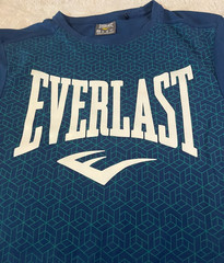 Everlast – Geo Print Short Sleeve Tee – Blue – Men’s Size Medium T-Shirt