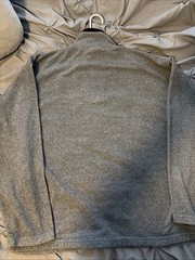 ESPN The Magazine Promo Quarter Zip Fleece ESPN Subscribe XL VTG 2000s RARE Grey