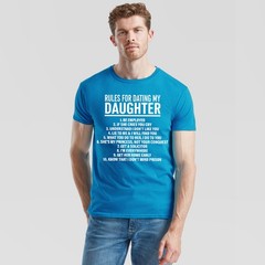 Rules For Dating My Daughter Protective Parent Family Mens T-Shirt Gift
