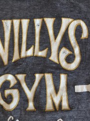 Vintage 90s Tank Top Willy’s Gym Cape Cod Workout T-Shirt Mens Lg Black Tee