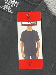 Kirkland Signature Men’s Lot of (5) BLACK 100% Pima Tee Pick Size M, L, XL NWT